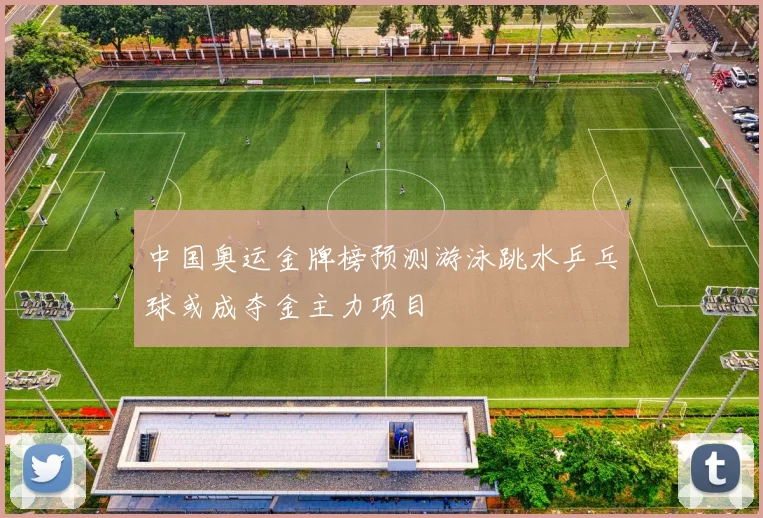 中国奥运金牌榜预测游泳跳水乒乓球或成夺金主力项目